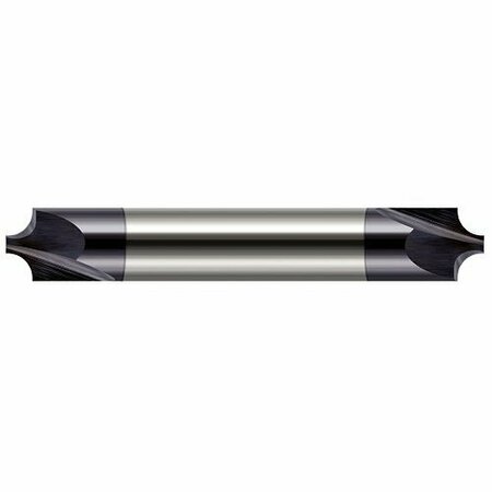 HARVEY TOOL 1/64 Radius x 0.2490 in. Pilot dia. Carbide Corner Rounding End Mill DE, 2 Flutes, AlTiN Coated 749015-C3